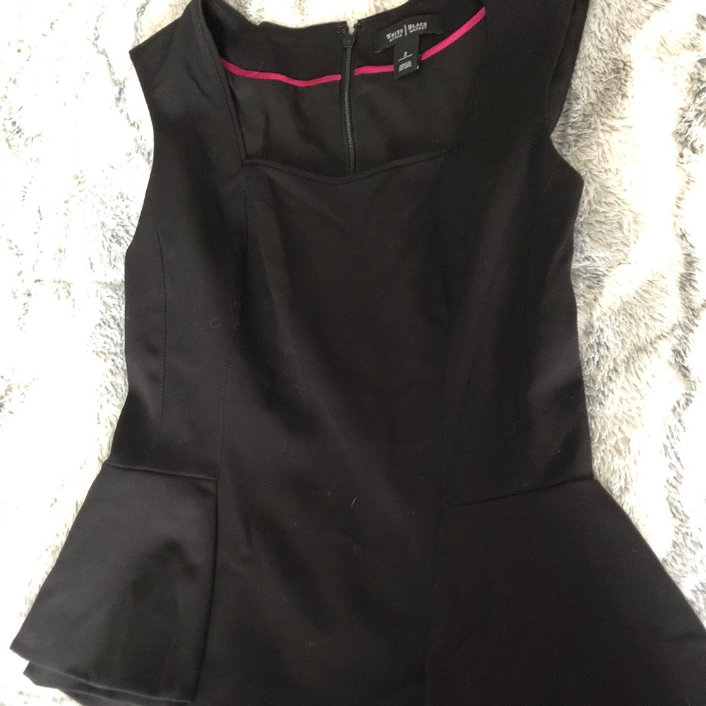 Black peplum top